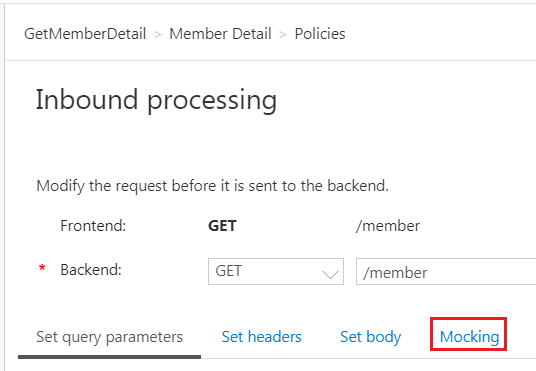 mock api response