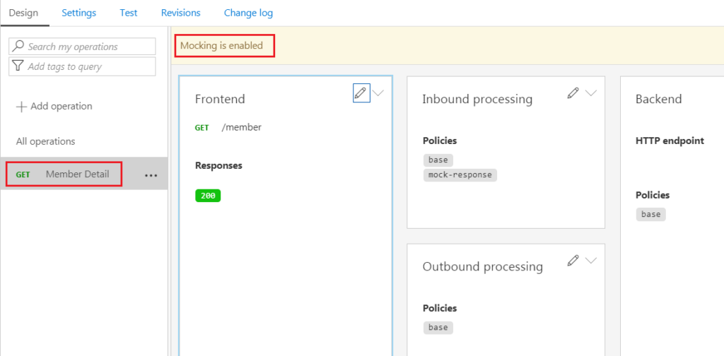 mock api response