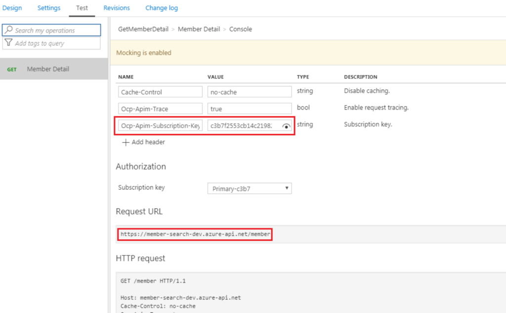 mock api response