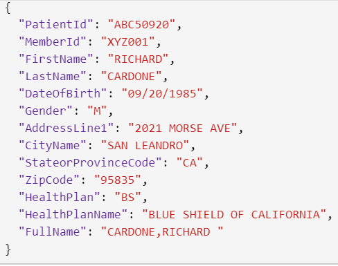 mock api response