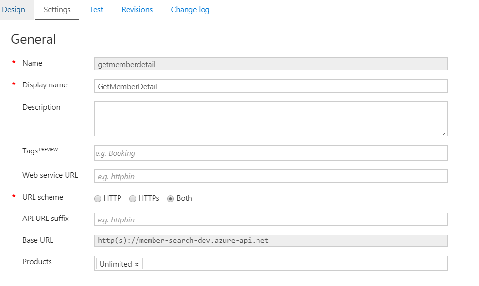 mock api response
