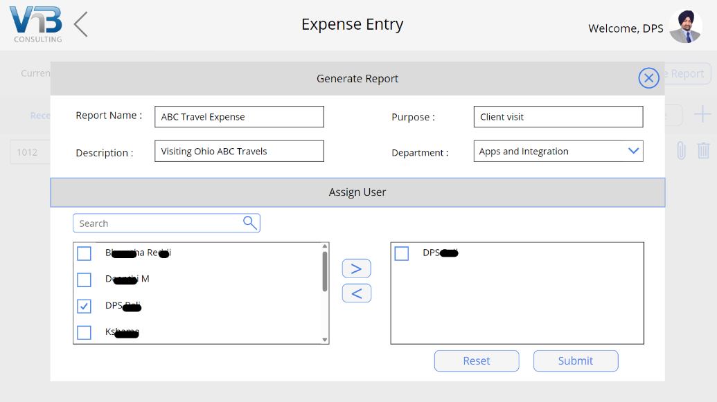 expenses details