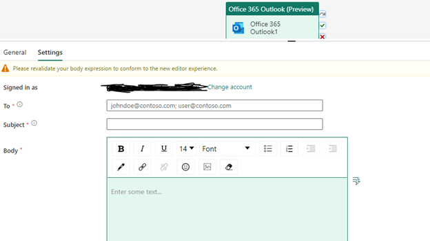 Configure Outlook Email notifications
