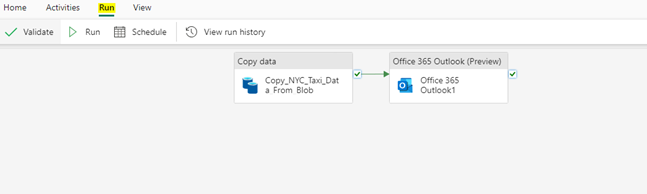 Data Factory - Run the Pipeline