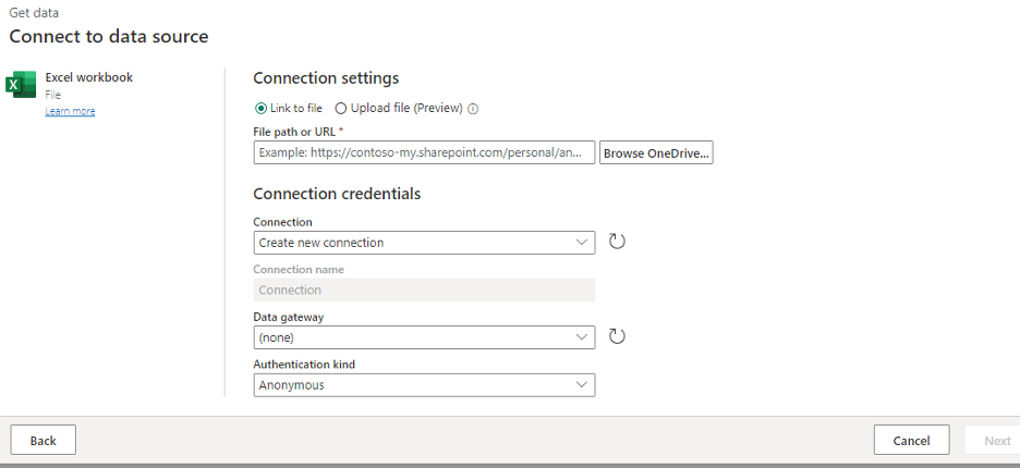 Connect to Data Source