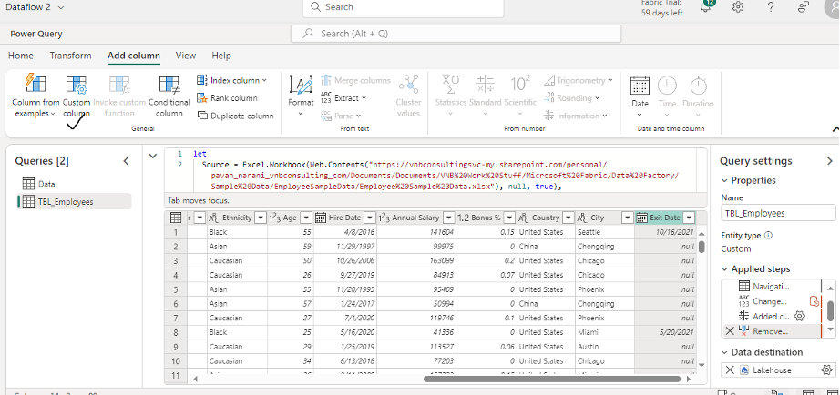 Create Custom Column from Existing Column