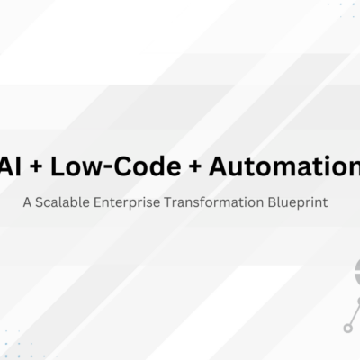 AI low-code automation enterprise architecture