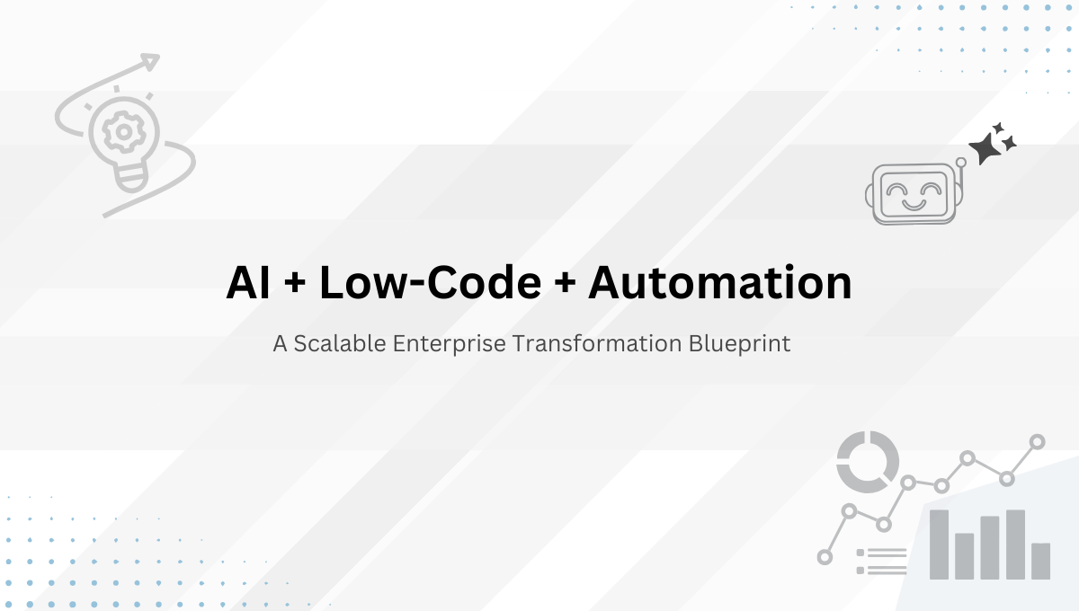 AI low-code automation enterprise architecture