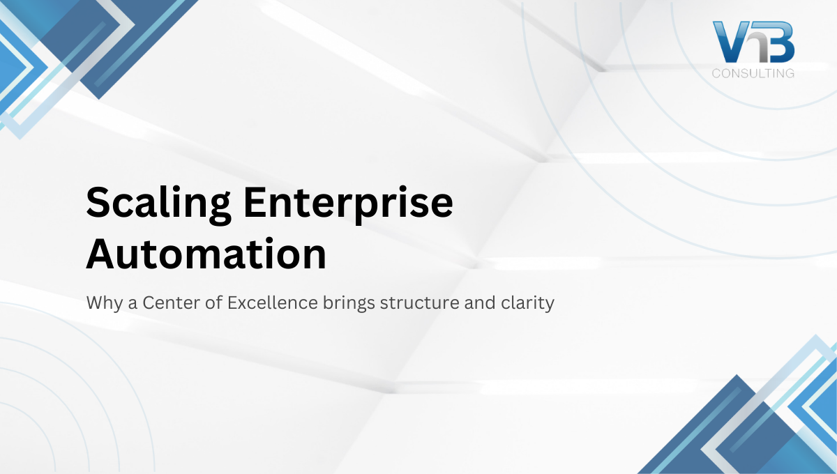 Scaling Enterprise Automation & Role of a CoE